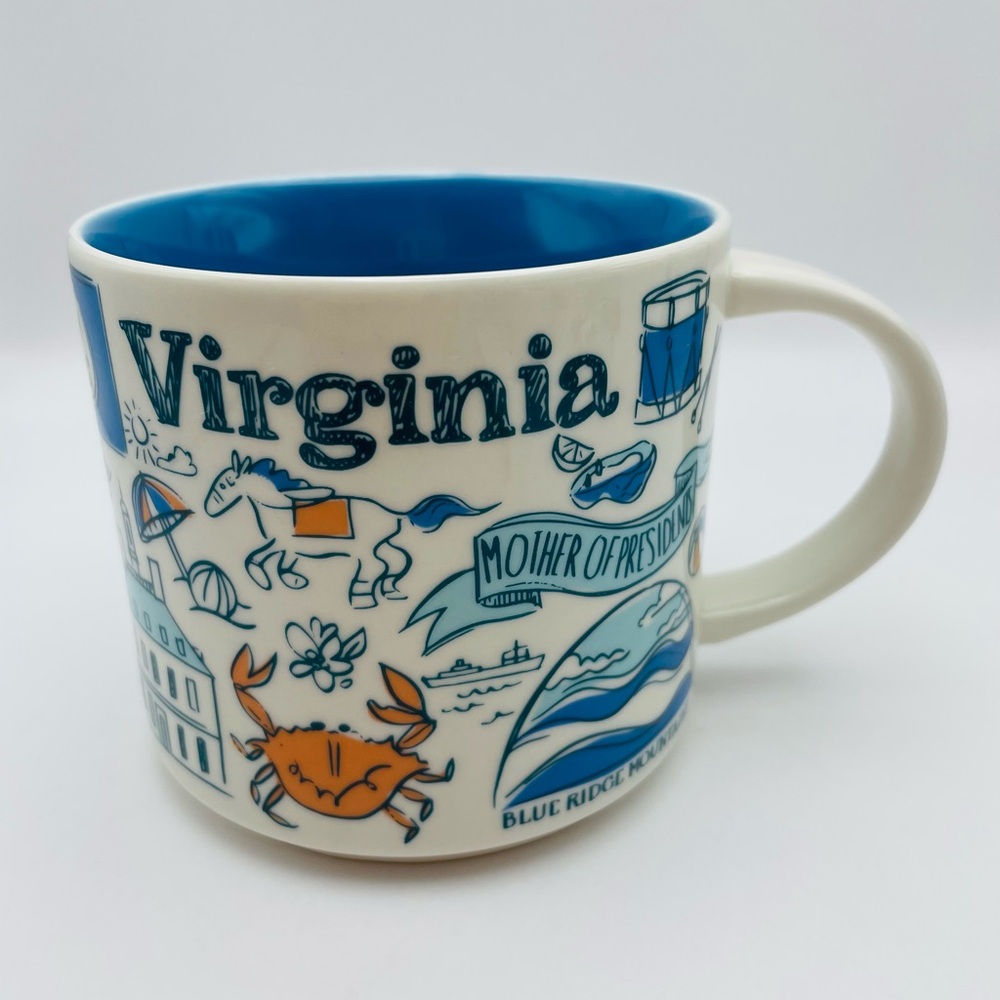Starbucks Ceramic Coffee/Tea Mug, VIRGINIA, Been There Series, Dated 2018